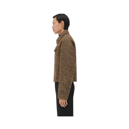 Textured Wool Speckled Kimono Jacket