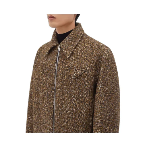 Textured Wool Speckled Kimono Jacket