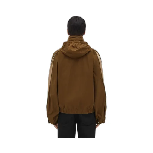 Contrasting Zipper Tech Nylon Jacket