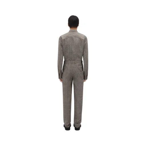 Viscose And Silk Straight Leg Pants