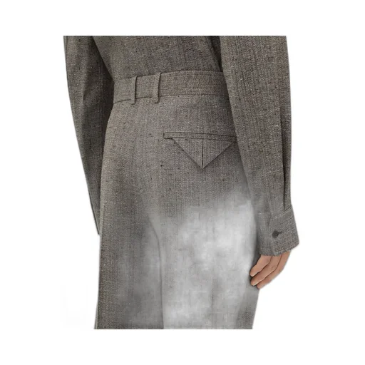 Viscose And Silk Straight Leg Pants