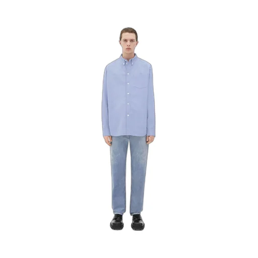 Printed Leather Oxford Shirt