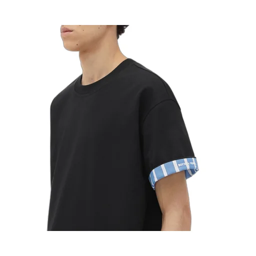 Double Layer Striped Cotton T-Shirt