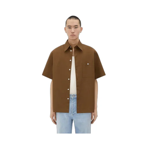 Short-Sleeved Cotton Shirt