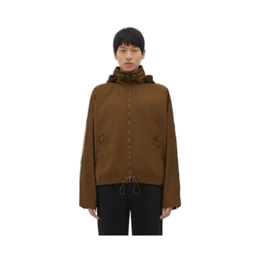 Contrasting Zipper Tech Nylon Jacket