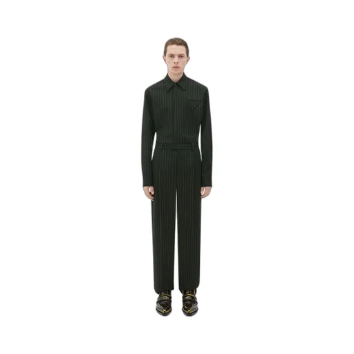 Wool Pinstripe Shirt