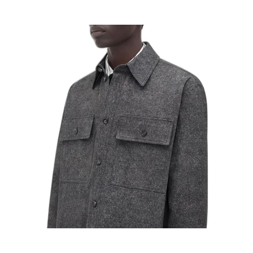 Printed Leather Flannel Shirt