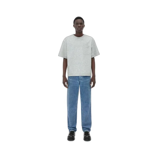 Relaxed Fit Printed Leather T-Shirt