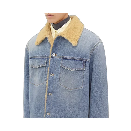 Shearling And Denim Jacket