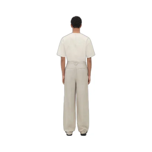 Printed Leather Trousers