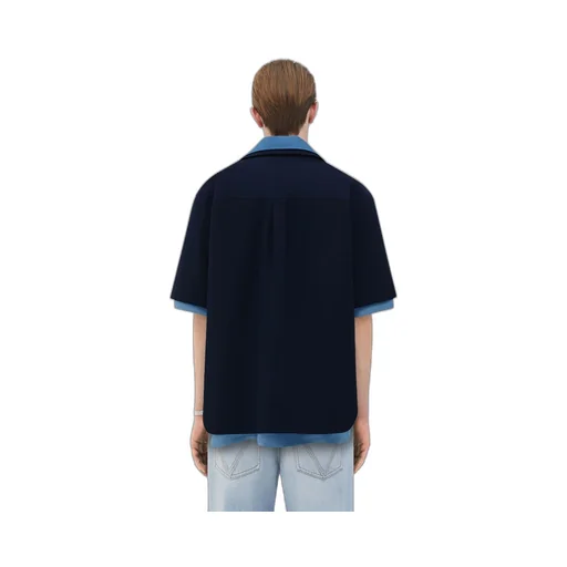 Double Layer Cotton And Viscose Shirt