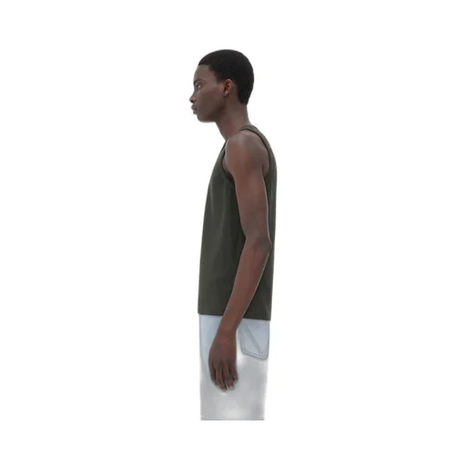 Slim Fit Cotton Stretch Ribbed Tank Top