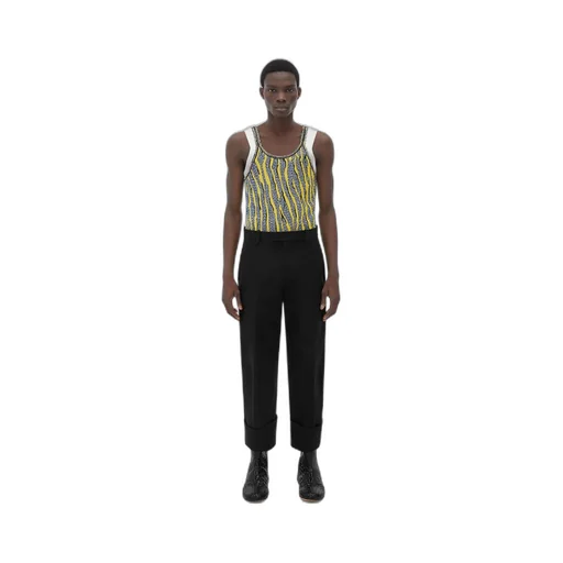 Lapeled Ottoman Light Cotton Pants