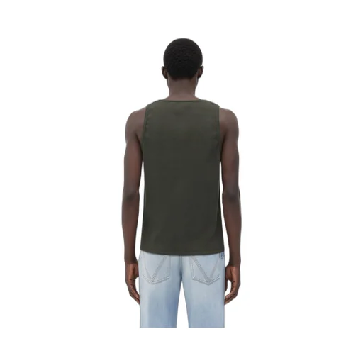 Slim Fit Cotton Stretch Ribbed Tank Top