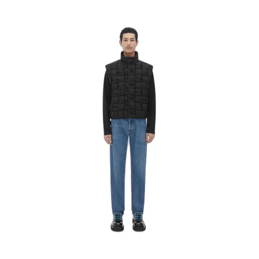 Padded Nylon Intreccio Gilet