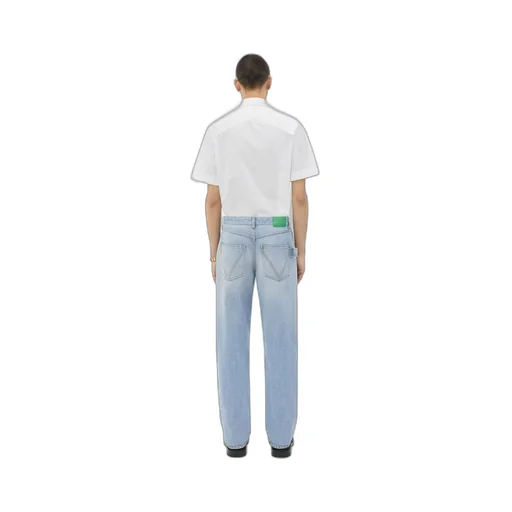 Straight Leg Light-Bleached Denim
