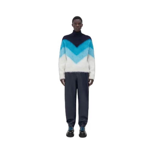 Wool Mohair Chevron Jumper