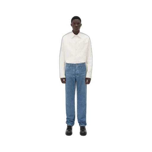 Printed Leather Denim