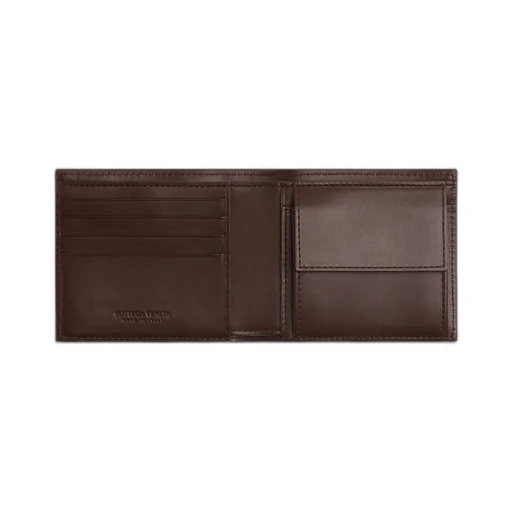 Intrecciato Bi-Fold Wallet With Coin Purse