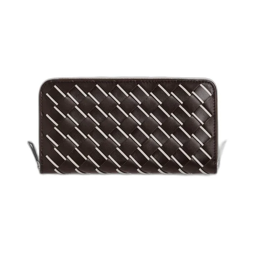Intrecciato Zip Around Wallet