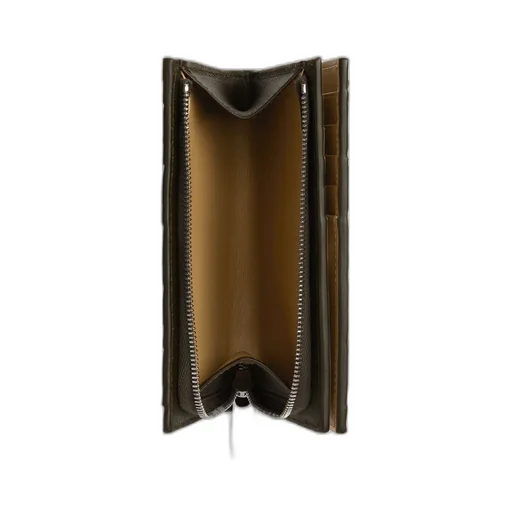 Intrecciato Medium Bi-Fold Wallet With L-Zip