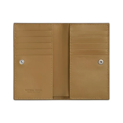 Intrecciato Medium Bi-Fold Wallet With L-Zip