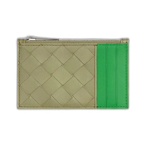 Intrecciato Zipped Card Case