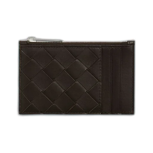 Intrecciato Zippered Card Case