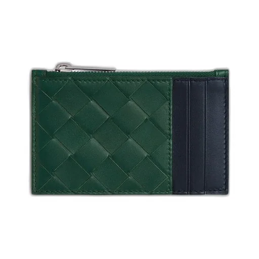 Intrecciato Zippered Card Case