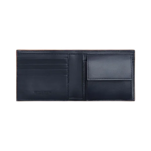 Intrecciato Bi-Fold Wallet With Coin Purse