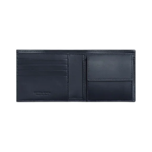 Intrecciato Bi-Fold Wallet With Coin Purse