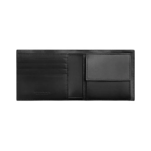 Intrecciato Bi-Fold Wallet With Coin Purse