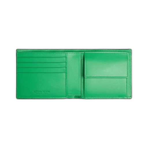 Intrecciato Bi-Fold Wallet With Coin Purse
