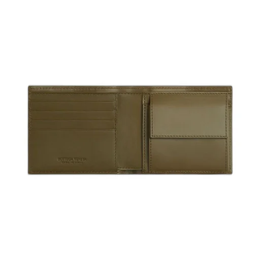 Intrecciato Bi-Fold Wallet With Coin Purse