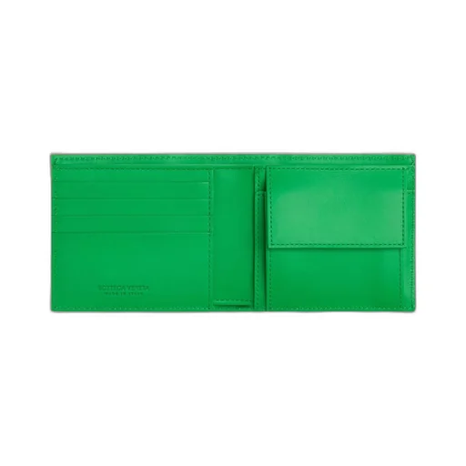 Intrecciato Bi-Fold Wallet With Coin Purse