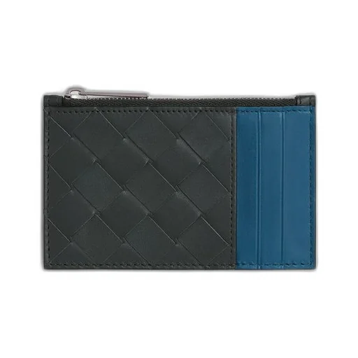 Intrecciato Zippered Card Case