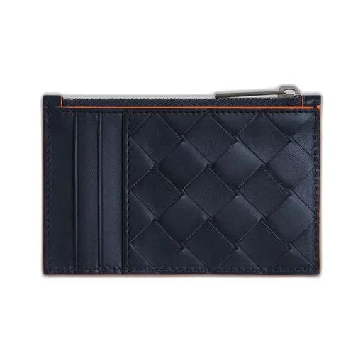 Intrecciato Zippered Card Case