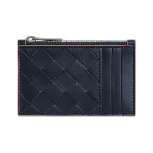 Intrecciato Zippered Card Case