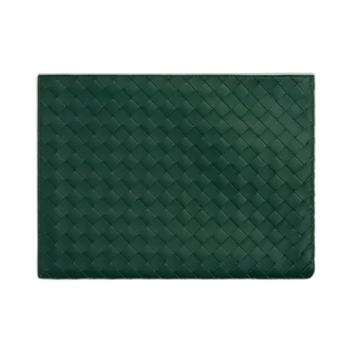 Intrecciato Half Zip Pouch