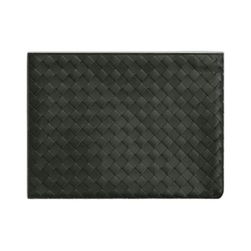 Intrecciato Half Zip Pouch