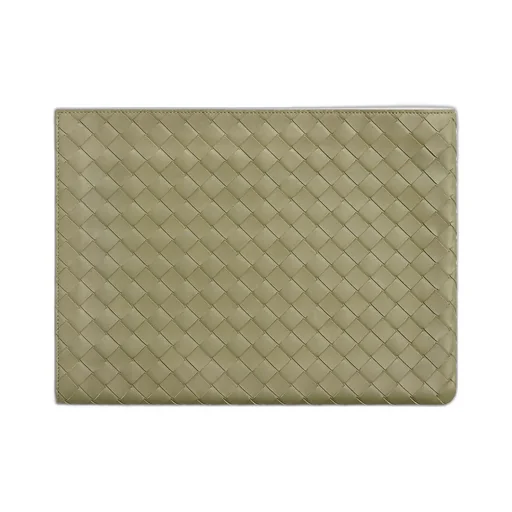 Intrecciato Half Zip Pouch