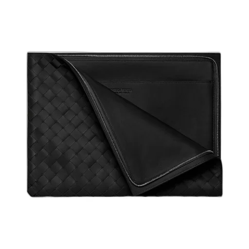 Intrecciato Half Zip Pouch