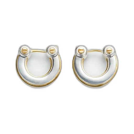 Bolt Hoop Earrings