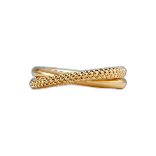 Intreccio Interlocking Double Ring