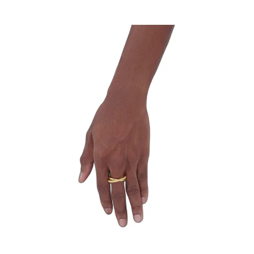 Intreccio Interlocking Double Ring