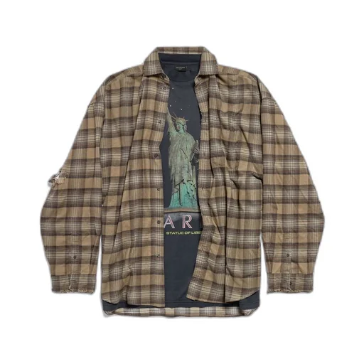Paris Liberty Layered Shirt Oversized