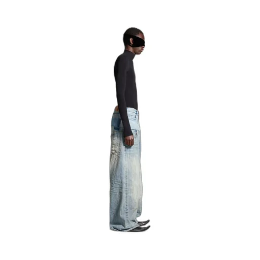 Cut-Up Baggy Pants