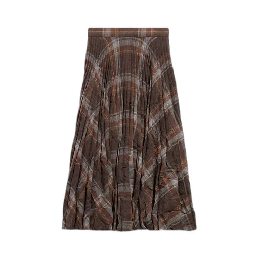 Creased Pleated Skirt