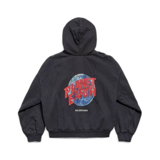 Planet Earth Zip-Up Hoodie Regular Fit