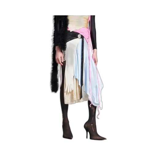 Messy Patched Skirt